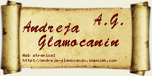Andreja Glamočanin vizit kartica
